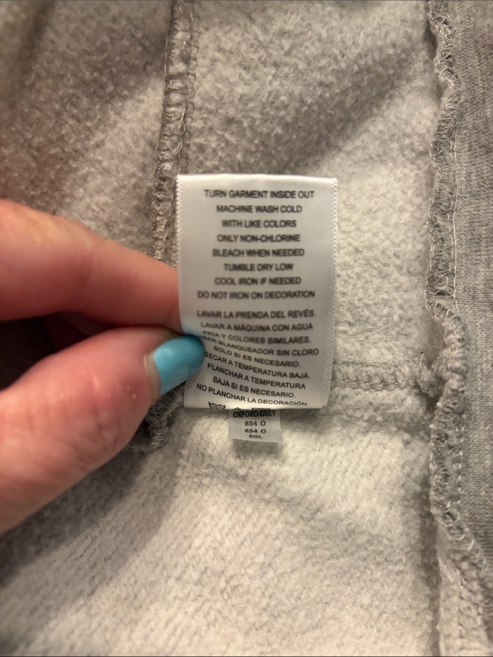 Women’s Light Grey Champion Hoodie size Xl - Picture 8 of 8
